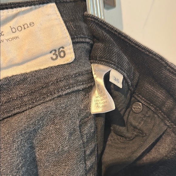 rag & bone Black Men's Slim Jeans - Picture 5 of 8